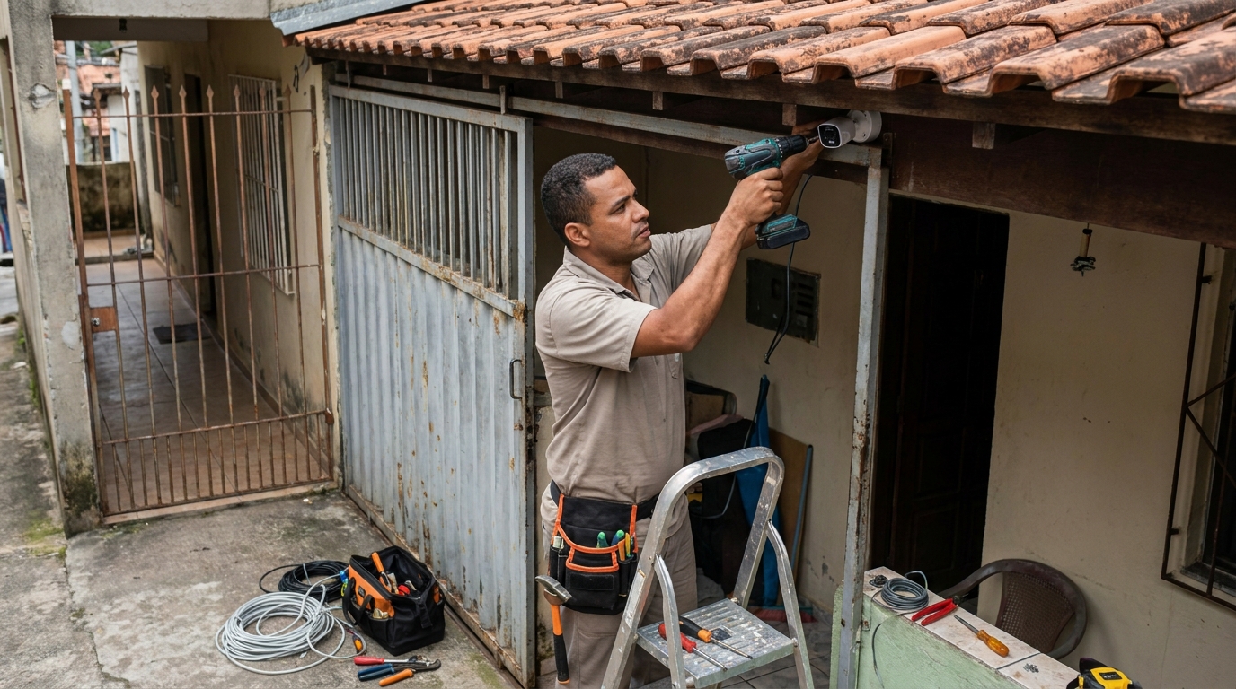 Instalação de Câmera Residencial em Piracicaba‑SP