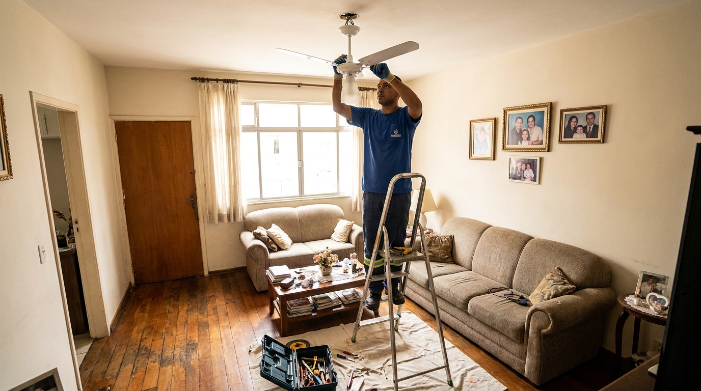 Substituição de Ventilador em Piracicaba‑SP